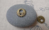 Accessories - 50 Pcs Antique Bronze Mechanical Watch Movement Gear Charm 12mm A7094