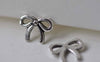 Accessories - 50 Pcs Antique Silver Bow Tie Bowtie Knot Charms 8x10mm A7806