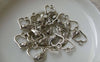 Accessories - 50 Pcs Antique Silver Heart Wing Filigree Charms 11x12mm A6527