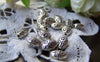 Accessories - 50 Pcs Antique Silver Rondelle Oval Flower Beads 6x8mm A1619