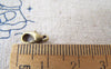 Accessories - 50 Pcs Antiqued Bronze  Lobster Clasp 10mm A4131
