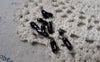 Accessories - 50 Pcs Black Bead Chain Ends Connector Clasps For Bead Chain Sized 2.4mm A6156