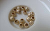 Accessories - 50 Pcs Gold Plated Brass Sand Star Dust Beads Large Hole Beads  6mm A7066