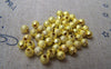 Accessories - 50 Pcs Gold Plated Sand Star Dust Beads Texured Beads 4mm A1955