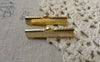Accessories - 50 Pcs Gold Ribbon Ends Clamps Fasteners Clasps 30mm A6186