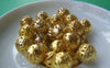 Accessories - 50 Pcs Gold Tone Filigree Ball Spacer Beads Size 10mm A1971