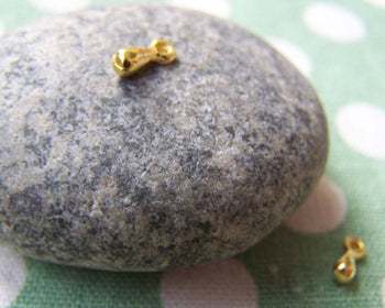 Accessories - 50 Pcs Gold Tone Small Tear Drop Teardrop Charms 3x7mm A2820
