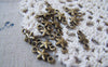 Accessories - 50 Pcs Of Antique Bronze 3D Star Connector Charms 7x14mm A4815