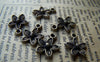 Accessories - 50 Pcs Of Antique Bronze 5-Leaf Flower Charms 10.5x14mm A430