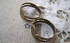 Accessories - 50 Pcs Of Antique Bronze Adjustable Ring Bases With 8mm Pad A2361