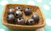 Accessories - 50 Pcs Of Antique Bronze Bells Charms 8mm A3853