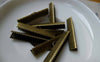 Accessories - 50 Pcs Of Antique Bronze Brass Ribbon Ends Clamps Fasteners Clasps 30mm A5507