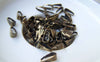 Accessories - 50 Pcs Of Antique Bronze Brass Snap On Bail 3.5x8.5mm A2122