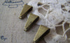 Accessories - 50 Pcs Of Antique Bronze Brass Snap On Bail 7x14mm A4270