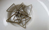 Accessories - 50 Pcs Of Antique Bronze Brass Triangle Rings 15mm A6843