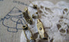 Accessories - 50 Pcs Of Antique Bronze Brooch Back Bar Pins  15mm A4238