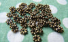 Accessories - 50 Pcs Of Antique Bronze Daisy Flower Spacer Beads 4.5mm A3404