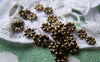 Accessories - 50 Pcs Of Antique Bronze Daisy Flower Spacer Beads 4.5mm A3404