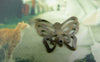 Accessories - 50 Pcs Of Antique Bronze Filigree Butterfly Embellishments Stampings  17x21mm A6004