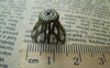 Accessories - 50 Pcs Of Antique Bronze  Filigree Iron Bead Caps 12x16mm A2043