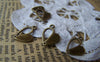 Accessories - 50 Pcs Of Antique Bronze Heart Connector Charms 10mm A2874