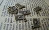 Accessories - 50 Pcs Of Antique Bronze Love Heart Mail Charms 6x10mm A498