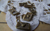 Accessories - 50 Pcs Of Antique Bronze Love Heart Mail Charms 6x10mm A498
