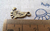 Accessories - 50 Pcs Of Antique Bronze Lucky Foot Charms Double Sided 10x12mm A544