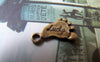 Accessories - 50 Pcs Of Antique Bronze Lucky Foot Charms Double Sided 10x12mm A544