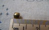 Accessories - 50 Pcs Of Antique Bronze Round Smooth Spacer Beads 4x5.5mm A5714