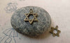 Accessories - 50 Pcs Of Antique Bronze Six Point Star Charms 12mm A6229