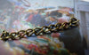 Accessories - 50 Pcs Of Antique Bronze Steel Precut Extension Chain Link  3mm A5490