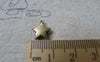 Accessories - 50 Pcs Of Antique Bronze Thick Star Charms 10mm A7132