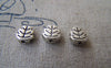 Accessories - 50 Pcs Of Antique Silver 3D Leaf Beads 5x7mm A623
