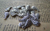 Accessories - 50 Pcs Of Antique Silver Feather Wing Charms 7x15mm A1188