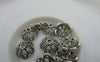 Accessories - 50 Pcs Of Antique Silver Filigree Coiled Flower Spacer Bead Caps 10mm A5946