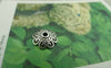 Accessories - 50 Pcs Of Antique Silver Filigree Flower Spacer Bead Caps 12mm A5943