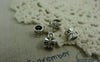 Accessories - 50 Pcs Of Antique Silver Flower Necklace Bail Charms 6x6mm A5856