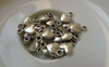 Accessories - 50 Pcs Of Antique Silver Heart Charms Connector 8x15mm A6262