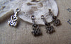 Accessories - 50 Pcs Of Antique Silver I Love You Charms 6x12mm A1350