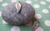 Accessories - 50 Pcs Of Antique Silver Leaf Charms 7x16mm A1086