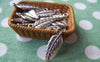 Accessories - 50 Pcs Of Antique Silver Leaf Charms 7x16mm A1086