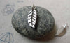 Accessories - 50 Pcs Of Antique Silver Leaf Charms 8x15mm  A6344