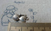 Accessories - 50 Pcs Of Antique Silver Love Heart Charms 9x13mm  A6517