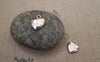 Accessories - 50 Pcs Of Antique Silver Lovely Heart Charms 10x12mm A5167