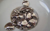 Accessories - 50 Pcs Of Antique Silver Lovely Heart Charms 10x12mm A5167
