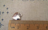 Accessories - 50 Pcs Of Antique Silver Lovely Heart Charms 10x12mm A5167