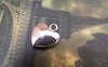 Accessories - 50 Pcs Of Antique Silver Lovely Heart Charms 10x12mm A5167