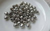 Accessories - 50 Pcs Of Antique Silver Rondelle 3D Heart Beads 6mm A6291