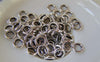 Accessories - 50 Pcs Of Antique Silver Smooth Seamless Round Ring Circle 8mm 14gauge A5432